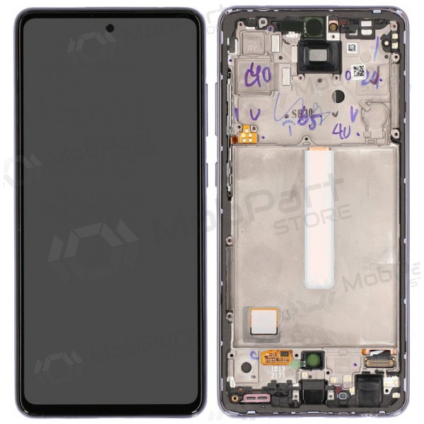 Samsung Galaxy A52 schermo / display (viola) (con una cornice) (originale) Samsung Galaxy A52 schermo / display (viola) (con una cornice) (originale)