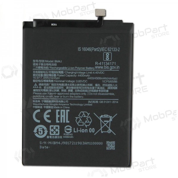 Xiaomi Redmi Note 8 Pro batteria, akumuliatorius (BM4J) Xiaomi Redmi Note 8 Pro batteria, akumuliatorius (BM4J)