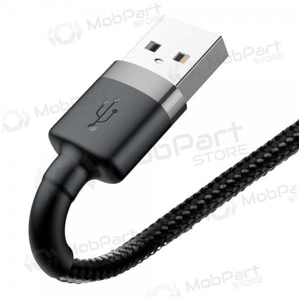 USB cavo Baseus Cafule USB-A to Lightning 1.5A 2.0m grigio-nero CALKLF-CG1