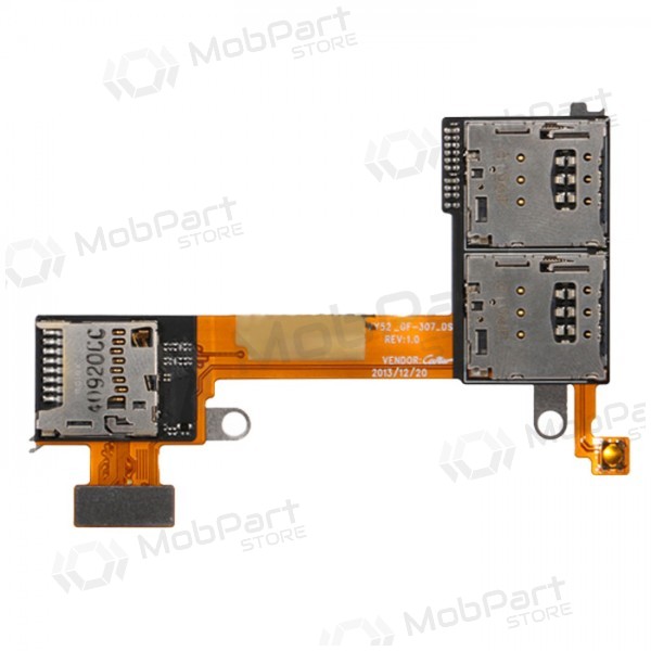 Sony Xperia M2 Dual D2302 / D2303 / D2305 / D2306 SIM e microSD cartas lizdo connettore Sony Xperia M2 Dual D2302 / D2303 / D2305 / D2306 SIM e microSD cartas lizdo connettore