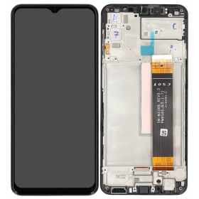 Ekranas Samsung M236/M336/E236 (M23 2022/M33 2022/F23 2022) su lietimui jautriu stikliuku e rėmeliu Black originale