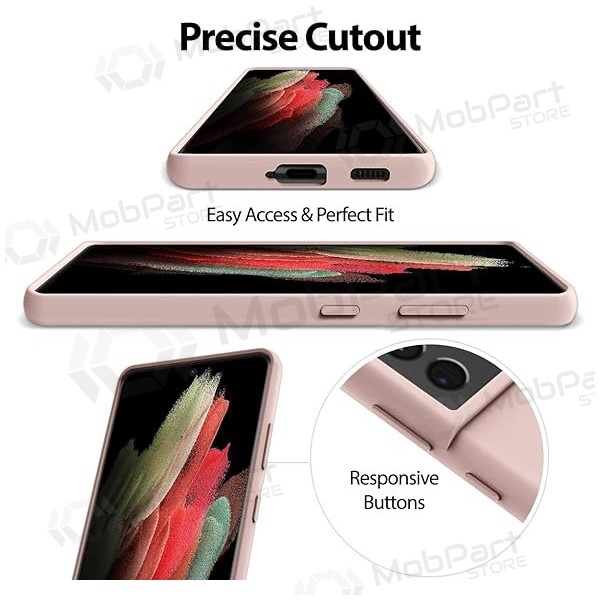 Samsung Galaxy S25 FE Cover in Silicone Mercury (rosa sabbia)