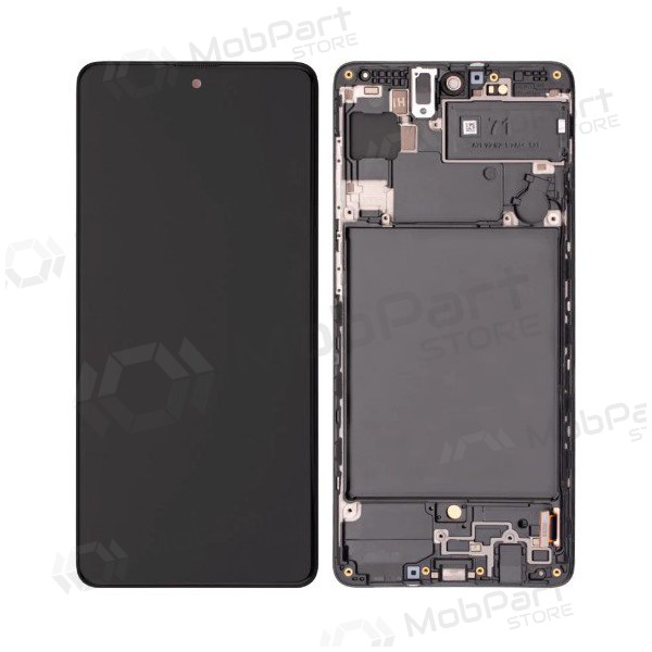 Samsung Galaxy A71 schermo / display (nero) (con una cornice) (originale) Samsung Galaxy A71 schermo / display (nero) (con una cornice) (originale)