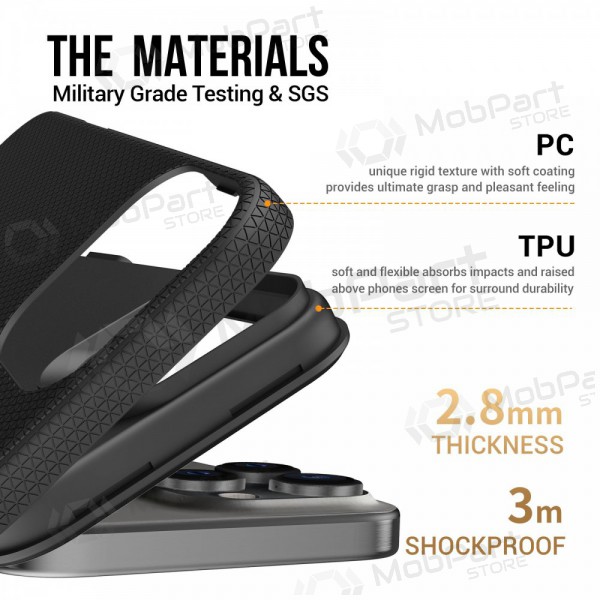 Apple iPhone 16 Plus custodia „Perfectionists“ (nero)