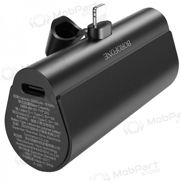 Batteria esterna Power Bank Borofone BJ35 Lightning 5000mAh nero Batteria esterna Power Bank Borofone BJ35 Lightning 5000mAh nero