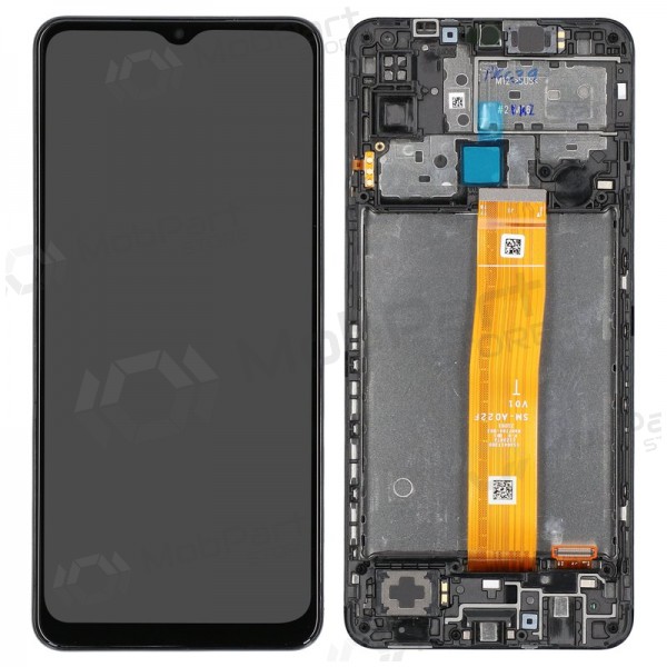 Samsung Galaxy M12 schermo / display (nero) (con una cornice) (Premium)