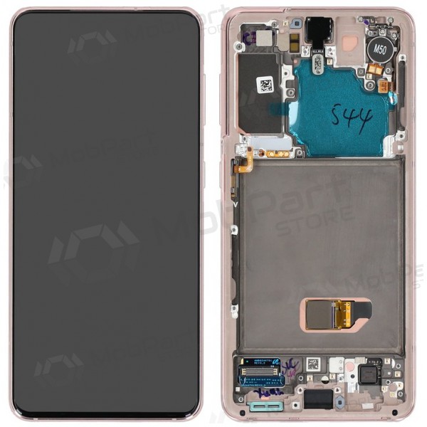 Samsung Galaxy S21 5G schermo / display (viola) (con una cornice) (originale) Samsung Galaxy S21 5G schermo / display (viola) (con una cornice) (originale)