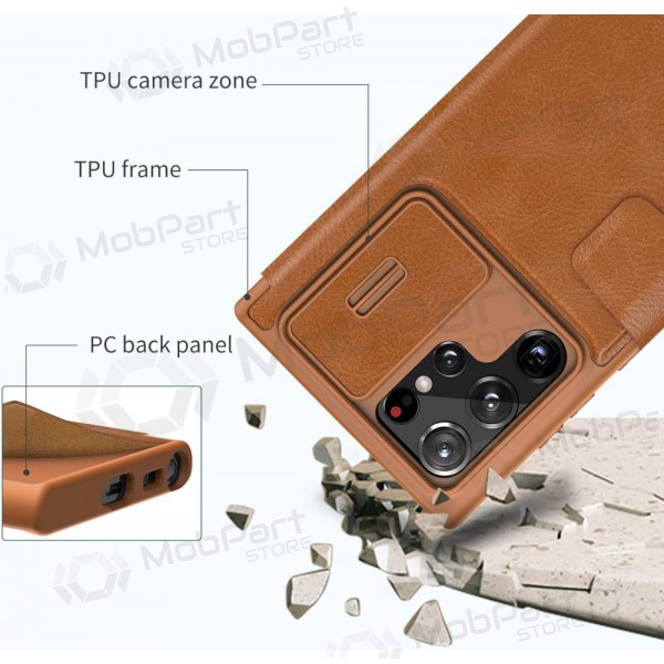 Samsung Galaxy S23 Plus custodia „Nillkin Leather“ (Marrone)