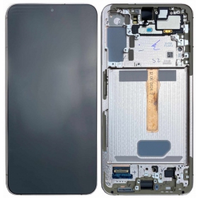 Samsung Galaxy S22+ schermo / display (viola) (con una cornice) (originale)