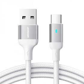 USB cavo Joyroom S-UC027A10 USB to Type-C 3A 1.2m bianca