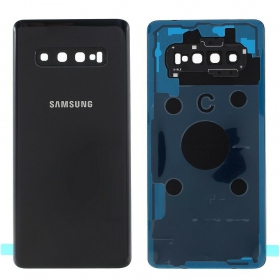 Samsung G975 Galaxy S10 Plus coperchio batteria posteriore nero (Prism Black) (usato grade C, originale)