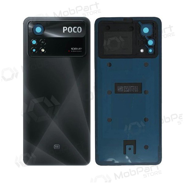 Xiaomi Poco X4 Pro 5G coperchio batteria posteriore (nero) (originale) (service pack) Xiaomi Poco X4 Pro 5G coperchio batteria posteriore (nero) (originale) (service pack)