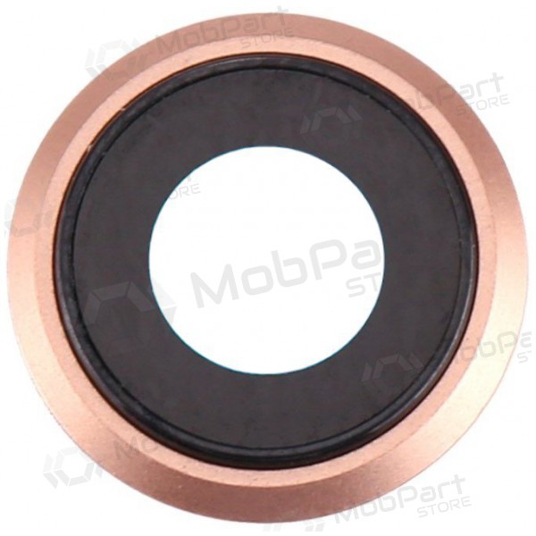 Apple iPhone 8 / SE 2020 vetro della fotocamera (d'oro) (con una cornice) Apple iPhone 8 / SE 2020 vetro della fotocamera (d'oro) (con una cornice)